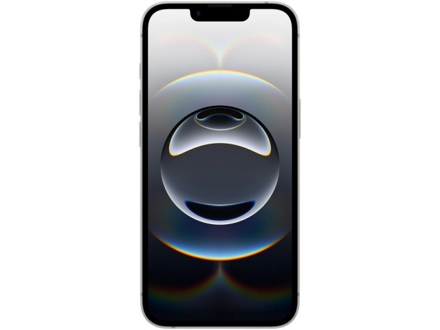 iPhone 16e 128GB White con pantalla encendida y sistema iOS actualizado
