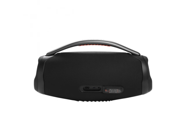 Detalle de las opciones de conectividad del JBL Boombox 3 Wi-Fi Black, incluyendo Wi-Fi y Bluetooth.