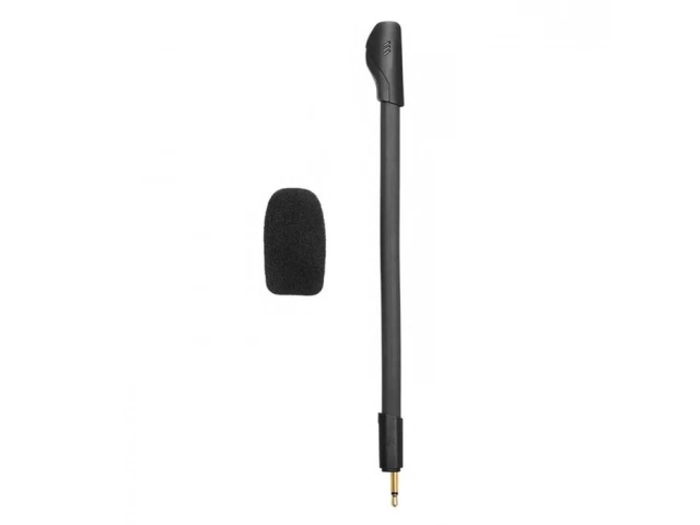 Detalle del micrófono direccional desmontable de los auriculares JBL Quantum 100 M2, calidad de voz para gaming.