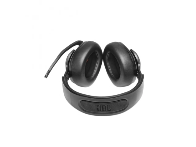 Almohadillas de espuma viscoelástica del JBL Quantum 400, con gran aislamiento acústico.