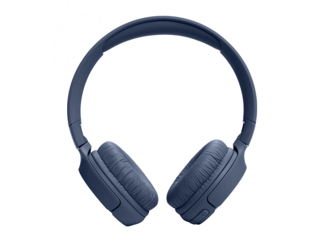 Auriculares JBL Tune 520BT Blue vistos de frente, diseño moderno y color vibrante.