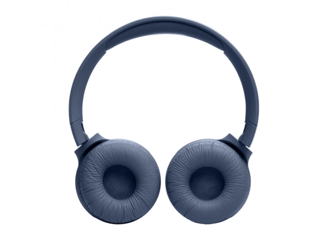 Vista lateral del JBL Tune 520BT en color azul, con diseño ergonómico y on-ear.