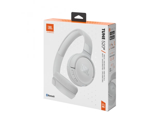 Caja original del JBL Tune 520BT White, presentación limpia y premium