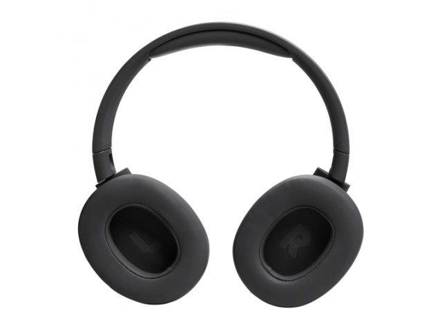 Diadema acolchada del JBL Tune 720BT, ajustable y suave para uso prolongado.