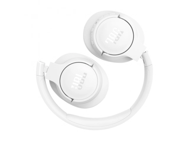 Auriculares JBL Tune 770 BT White en su forma plegada para facilitar el transporte.