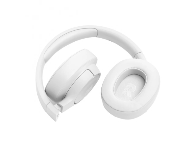 Auriculares JBL Tune 770 BT White en su forma plegada para facilitar el transporte.