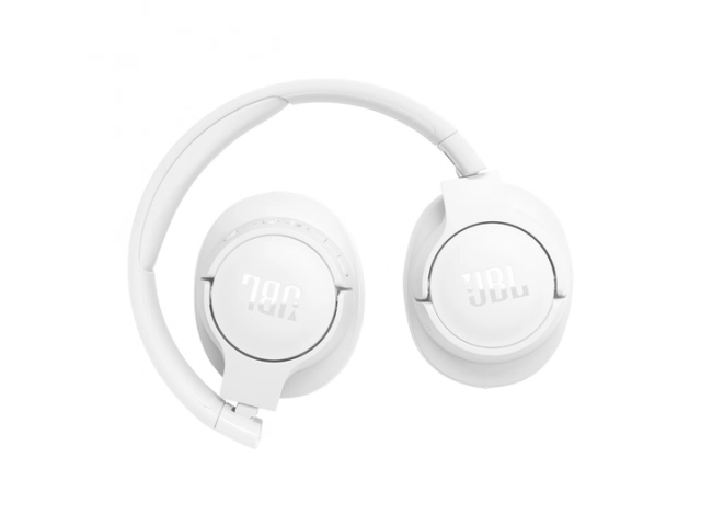Auriculares JBL Tune 770 BT White en su forma plegada para facilitar el transporte.