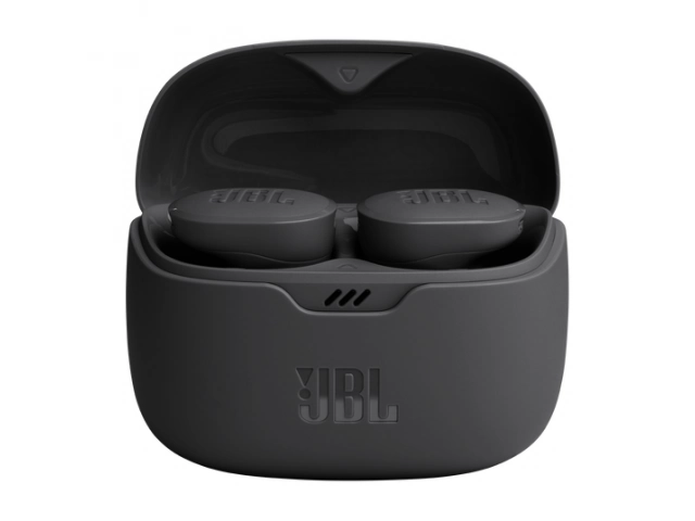 JBL Tune Buds negros TWS con Cancelación de Ruido Activa y 4 micrófonos para llamadas claras, venta en Avlis Uruguay.