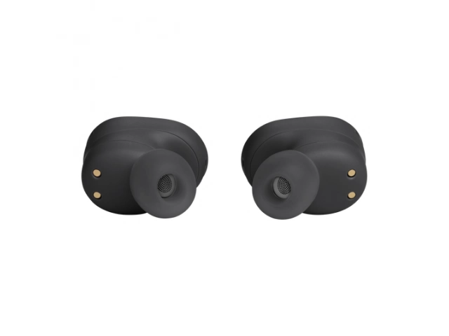 JBL Tune Buds negros TWS con Cancelación de Ruido Activa y 4 micrófonos para llamadas claras, venta en Avlis Uruguay.