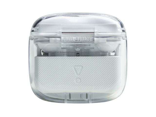 Auricular JBL Tune Flex White vista frontal con diseño elegante y minimalista