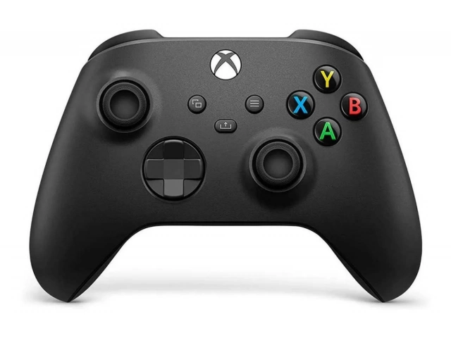 Joystick inalámbrico Xbox One S Negro, diseño ergonómico y conexión Bluetooth, disponible en Avlis Uruguay.