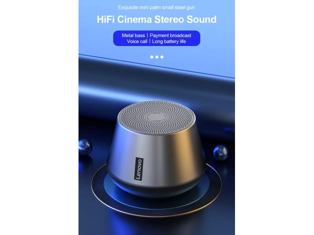 Altavoz Lenovo K3 Pro ofreciendo sonido envolvente HiFi de 360 grados