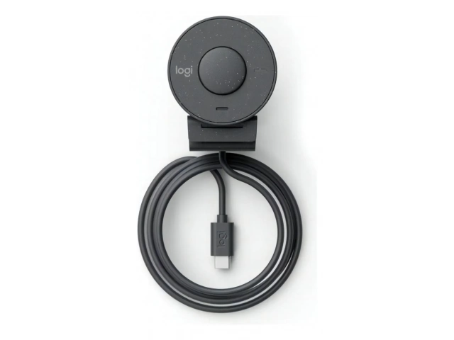 Cámara Logitech Brio 300 vista frontal en resolución Full HD