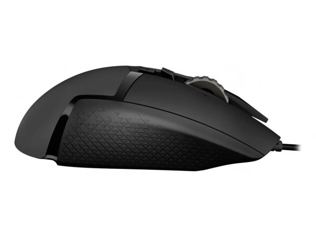 Vista lateral del Logitech G502 Lightspeed en color negro