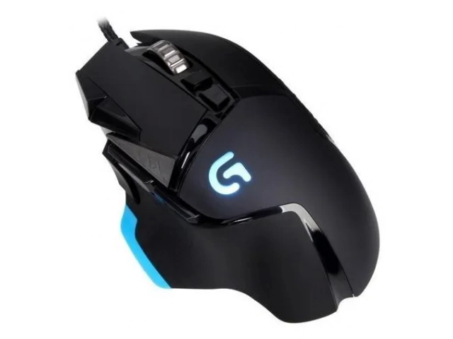 Imagen desde arriba del mouse Logitech G502 Lightspeed Black con botones programables