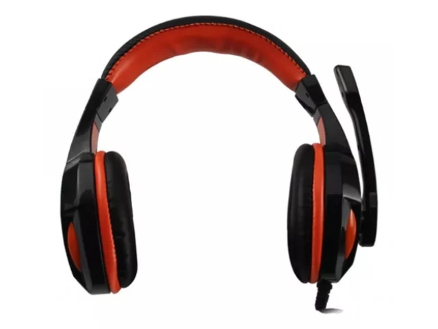 Auricular Meetion HP010 visto de frente, diseño gamer con diadema ajustable.