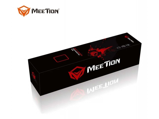 Detalle de los bordes cosidos y base antideslizante del mousepad Meetion P100 Mat Longer, durabilidad y estabilidad, venta en Avlis Uruguay.