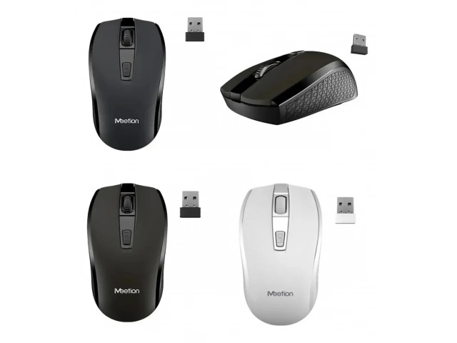 Mouse inalámbrico Meetion R560 blanco con precisión óptica de 1000 DPI, ideal para navegación y tareas diarias. Disponible en Avlis.