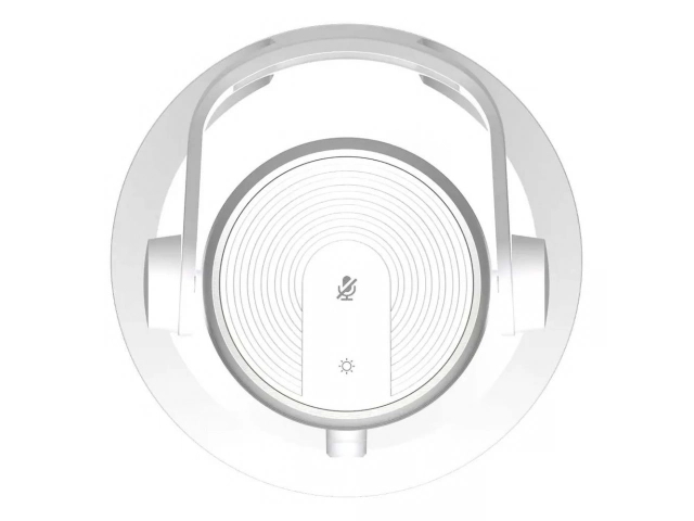 Micrófono de condensador USB Fantech Leviosa MCX03 Blanco con trípode, diseño elegante para streaming y podcasting en Uruguay, disponible en Avlis