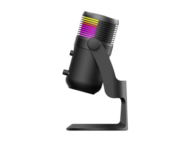 Micrófono de condensador USB Fantech Leviosa MCX03 Negro con trípode, ideal para streaming y podcasting en Uruguay, disponible en Avlis.