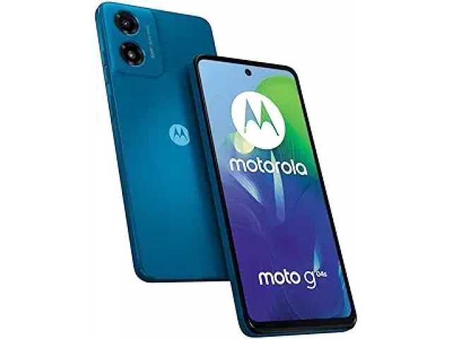 Imagen de la parte trasera del Motorola G04S 4/64GB Azul con acabado brillante.