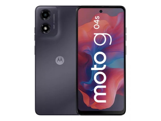 Motorola G04S 4/64GB Negro vista trasera diseño elegante