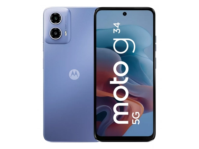 Motorola G34 5G 8/256GB Azul esquinas con diseño elegante