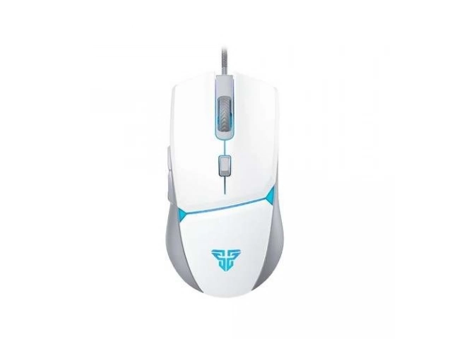Mouse Fantech VX7 CRYPTO mostrando su vibrante iluminación RGB y cable USB trenzado. Estilo y rendimiento superior para gamers. Avlis Uruguay.