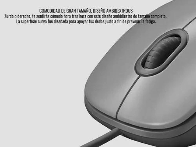 Diseño ambidiestro del Logitech M110 Silent apto para usuarios diestros y zurdos