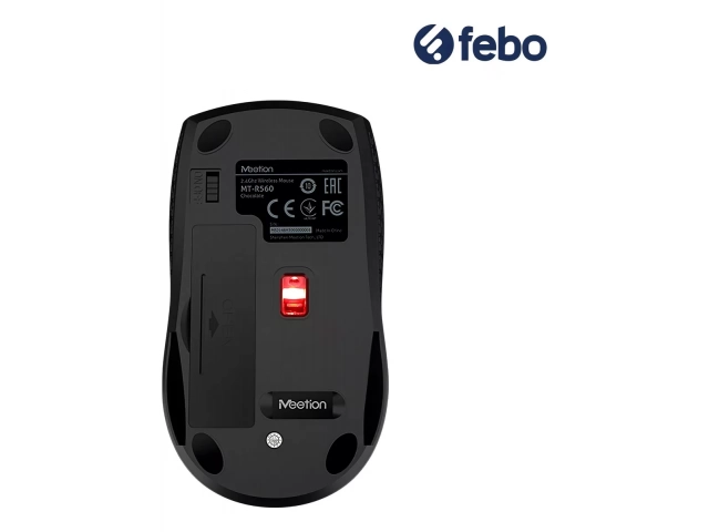 Tecnología inalámbrica de 2.4GHz del Mouse Meetion R560 para conexión estable.