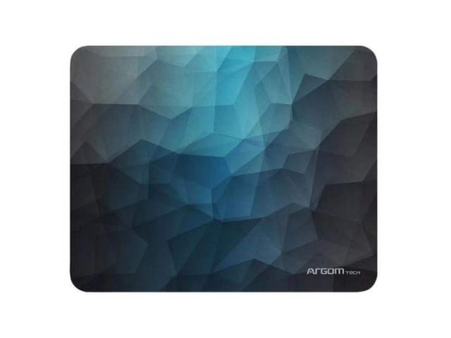Mousepad Argom AC33G en color azul, con apoyo de gel ergonómico para la muñeca. Máximo confort para trabajar. Avlis Uruguay.