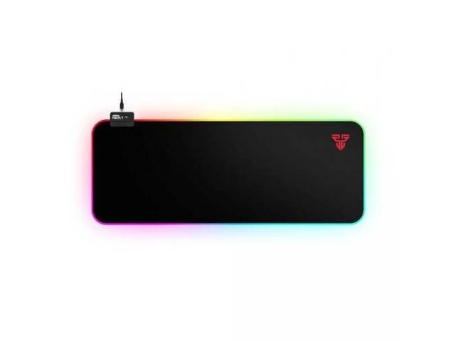 Mousepad Gamer Extendido Fantech MPR800s en color Negro (80x30cm) con iluminación RGB personalizable. Superficie de velocidad. Avlis Uruguay.