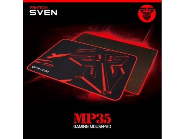 Mousepad Gamer Fantech MP35 (350x250x4mm) con superficie de tela optimizada para control. Ideal para juegos de precisión. Avlis Uruguay