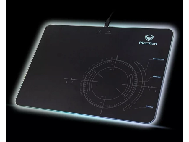 MousePad gamer Meetion MT-P010 con superficie de tela y base antideslizante, ideal para gaming en Uruguay