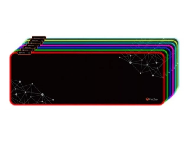 Base de goma antideslizante del mousepad Meetion MT-PD121 RGB, asegurando estabilidad, venta en Avlis Uruguay.