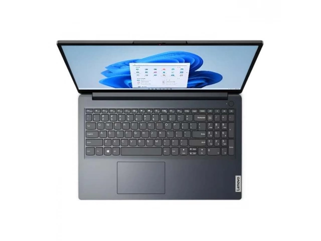 Notebook Lenovo Ideapad 15.6 pulgadas táctil con procesador Intel Core i5, color azul, vista frontal, en Avlis Uruguay.