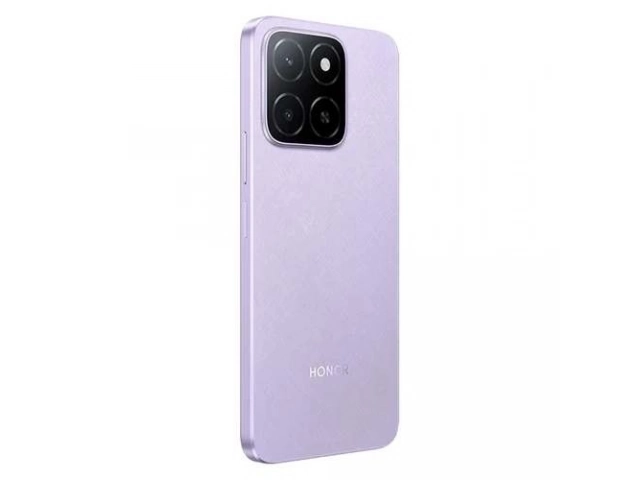 Pantalla vibrante del celular Honor X6b Purple, ideal para multimedia y redes sociales en Uruguay.