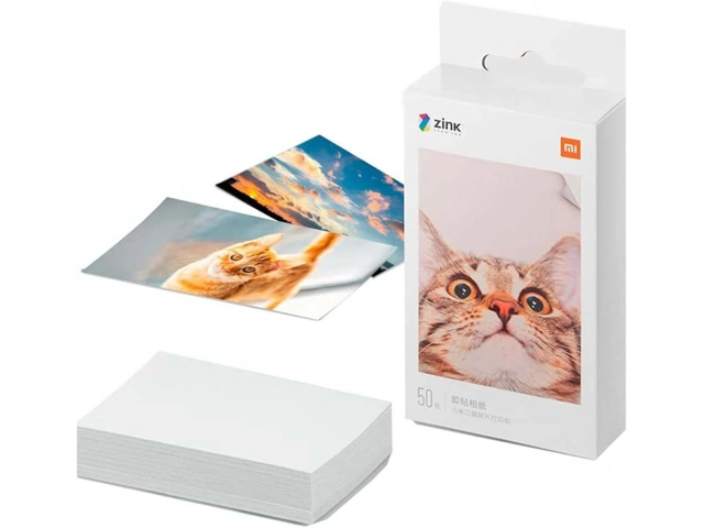 Pack de 20 hojas de Papel Fotográfico Adhesivo Xiaomi ZINK (2x3 pulgadas) para la Mi Portable Photo Printer. Avlis Uruguay.