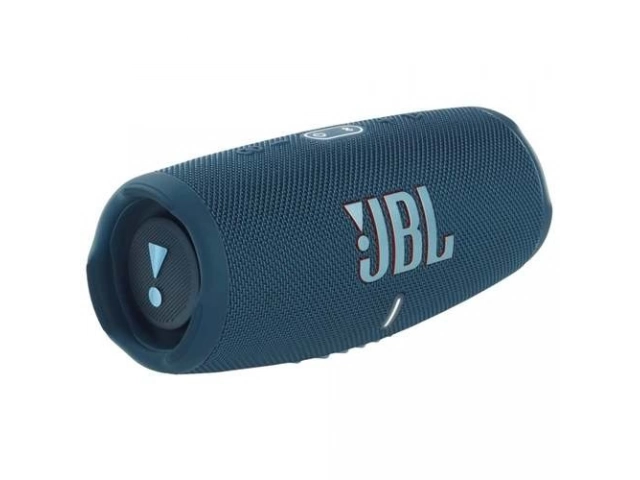 Parlante Bluetooth JBL Charge 5 en color azul, con Sonido JBL Original Pro. Disponible en Avlis Uruguay.