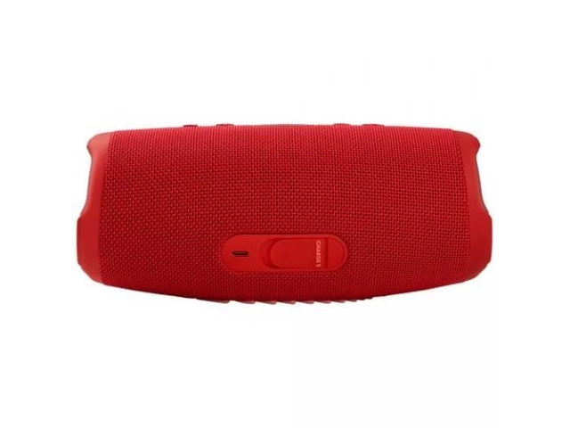 Parlante JBL Charge 5 rojo con función powerbank y hasta 20 horas de batería. Encontralo en Avlis Montevideo.