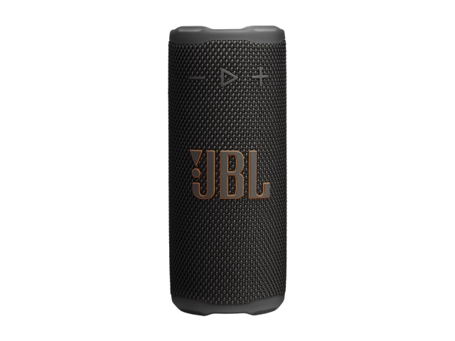 El JBL Grip Black, elegante y robusto (IP68), ofrece 16W de sonido JBL Pro y 14 horas de autonom&iacute;a.