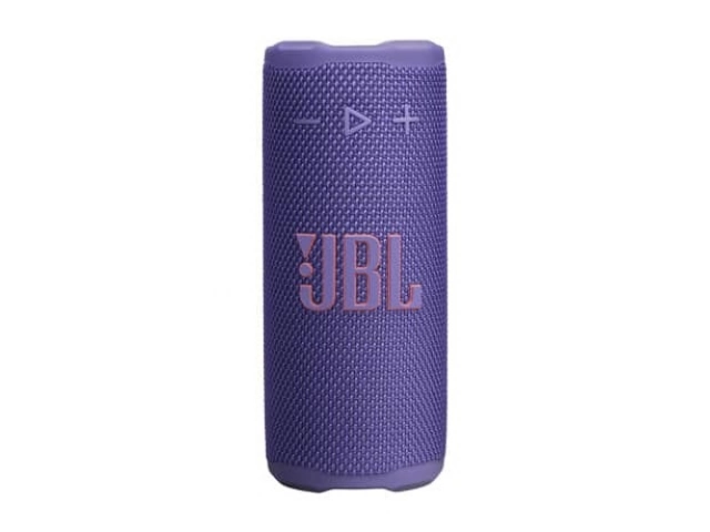 El parlante JBL Grip Violet combina potencia (16W) y estilo. Totalmente resistente al agua y polvo (IP68) El parlante JBL Grip Violet combina potencia (16W) y estilo. Totalmente resistente al agua y polvo (IP68)