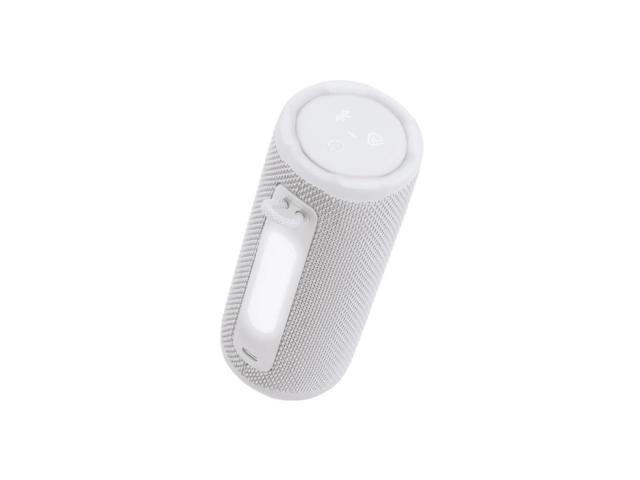 El JBL Grip White combina elegancia y durabilidad extrema (IP68). Sonido JBL Pro de 16W, 14 horas de autonom&iacute;a y compatible con Auracast.