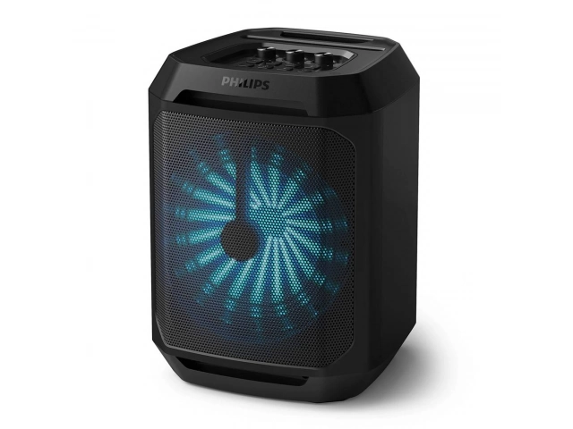 Luces LED del parlante Philips TAX2208/77 sincronizadas con la música.%u200B