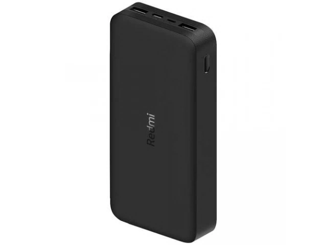 Power Bank Xiaomi 20000mAh color negro, cargador portátil de alta capacidad, disponible en Avlis Uruguay