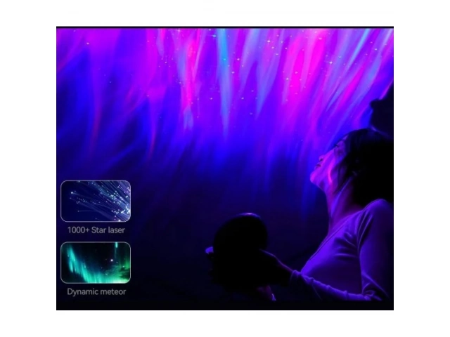 Transforma tu espacio con el Proyector Celestial Wanbo Galaxy. Nebulosas, estrellas y sonido Bluetooth para una atmósfera única. ¡Consigue el tuyo hoy!