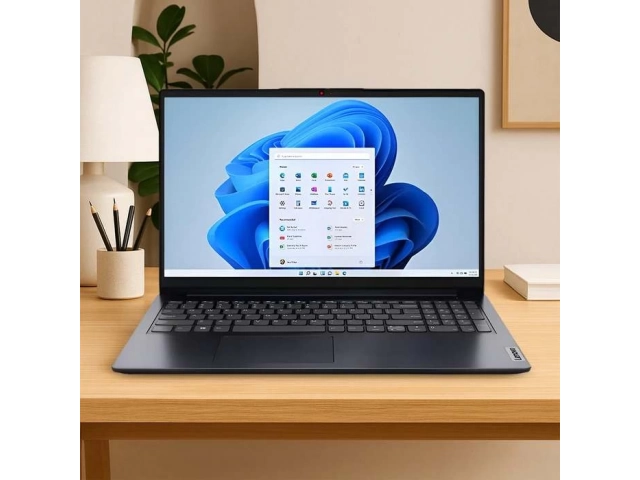 Puertos de conectividad (USB, HDMI, USB-C) de la Notebook Lenovo Ideapad táctil azul, venta en Avlis Uruguay.