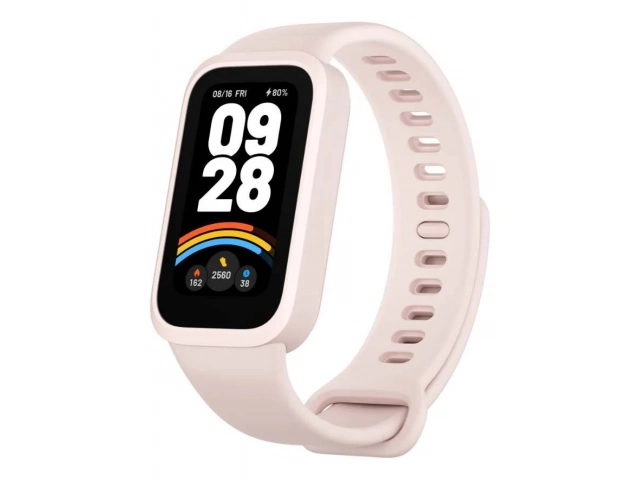 Xiaomi Band 9 Active Pink ideal para deportes, resistente al agua y con múltiples modos de entrenamiento, en venta en Avlis Uruguay.