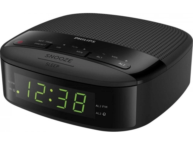 Radio Reloj Digital FM Philips TAR3205/37 | Doble Alarma