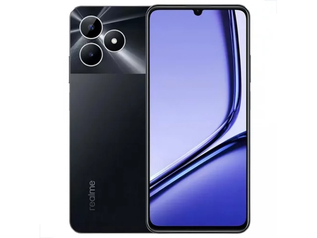 Pantalla encendida del Realme Note 50 3GB 64GB color negro